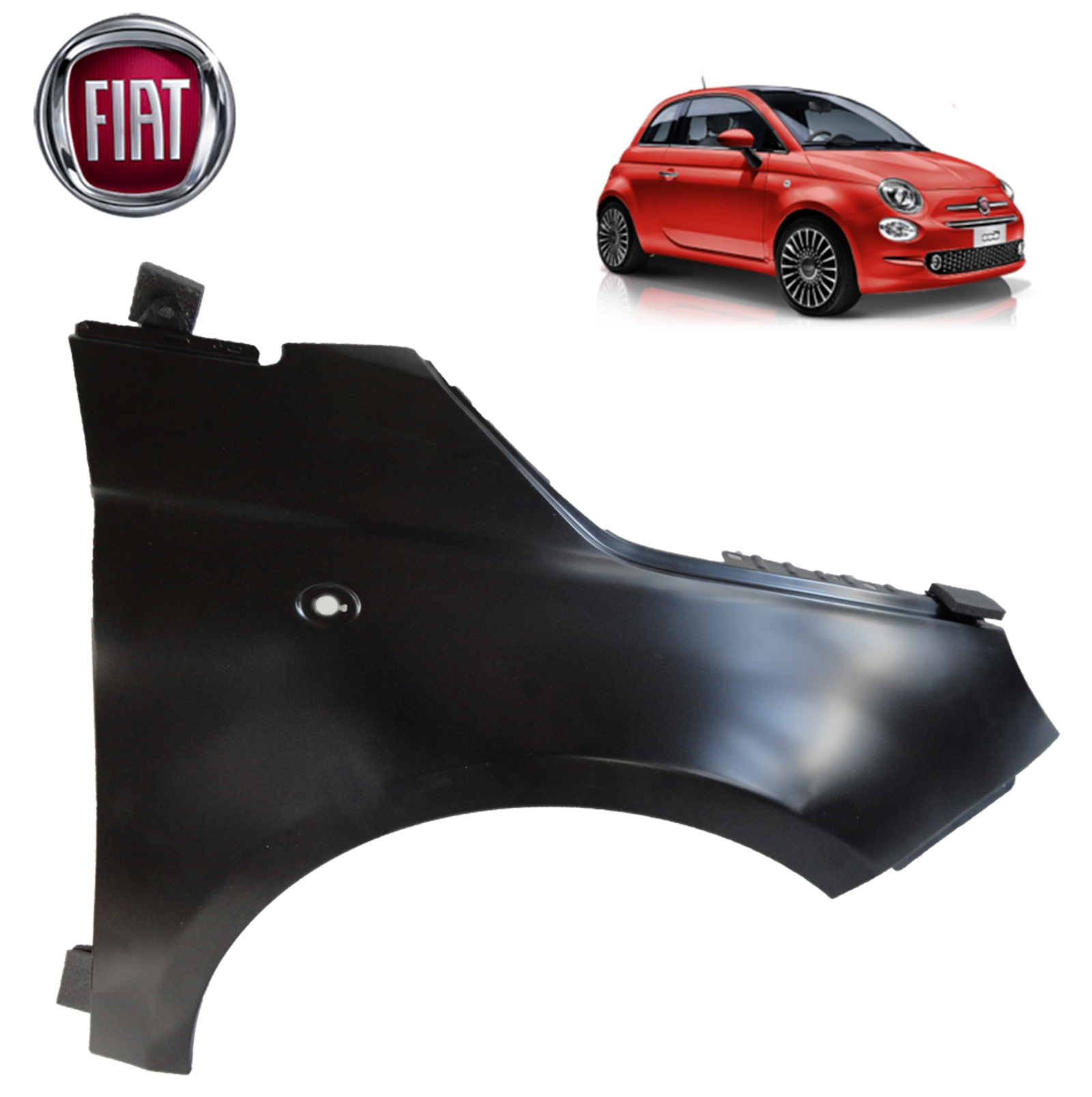 PARAFANGO ANTERIORE DX FIAT 500 DAL 2007 NUOVO