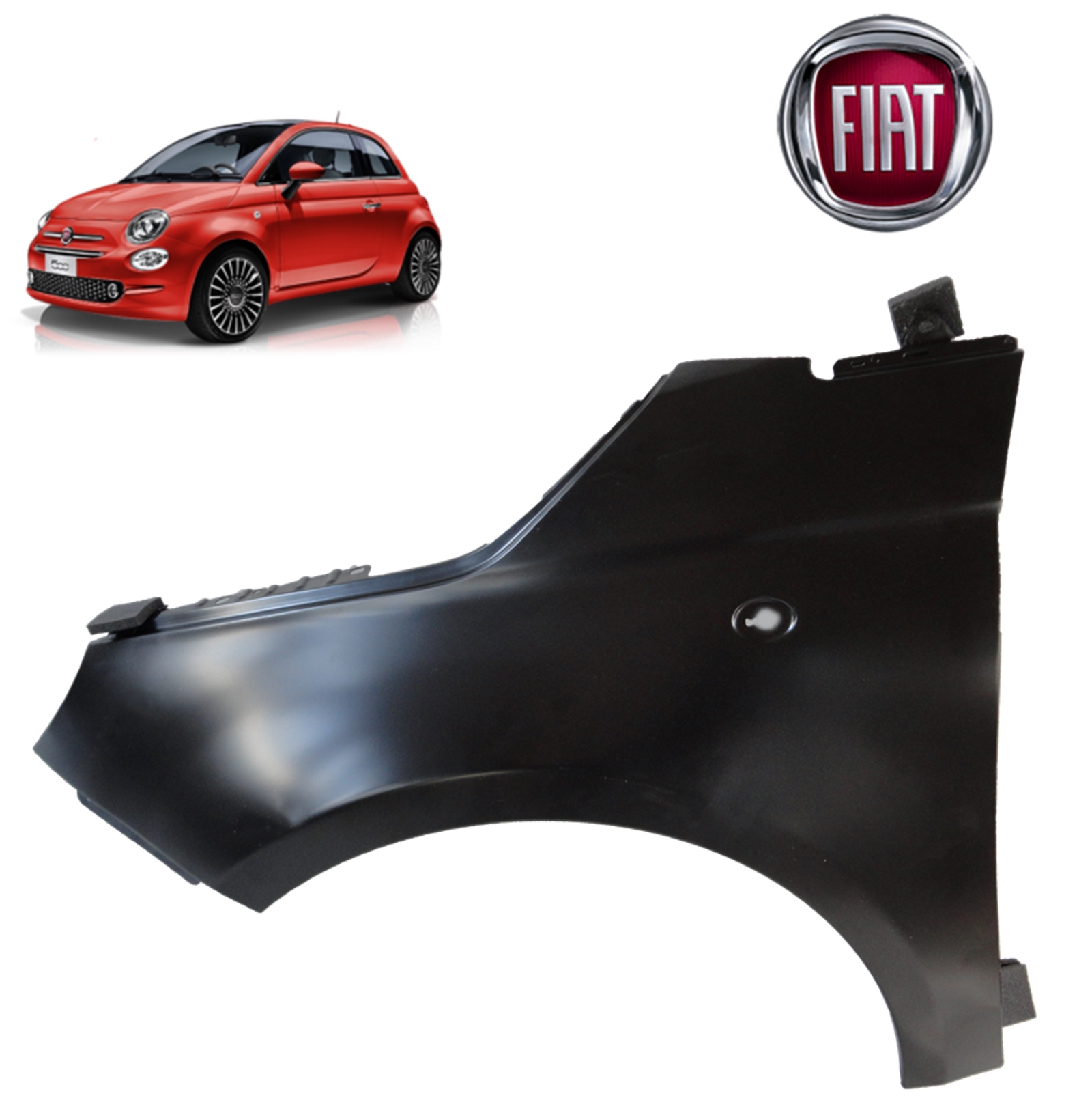 PARAFANGO ANTERIORE DX FIAT 500 DAL 2007 NUOVO